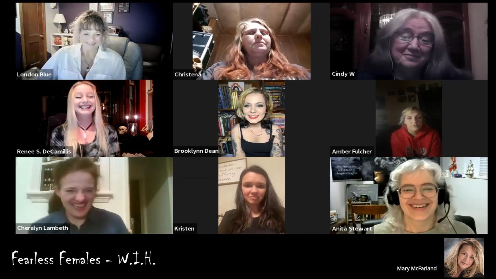 Fearless Females Podcast Promo pic from March 5 2023 appearance